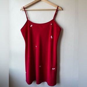 Vintage Natori Classic Heart Pattern Lingerie Nighty